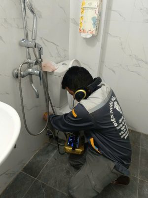Siêu Âm Dò Tìm Đường Ống Nước Vỡ Rò Rỉ Tại Thường Tín