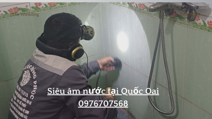 Dò Siêu Âm Đường Ống Nước Vỡ Rò Tại Quốc Oai