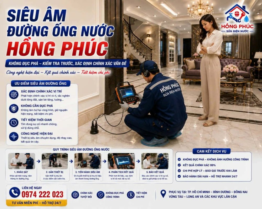 Siêu Âm Dò Tìm Đường Ống Nước Vỡ Tại Hải Phòng 0976707568